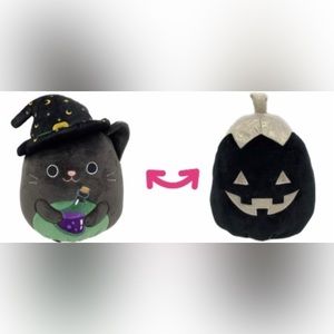 Squishmallow 8" Cleo The Cat Witch Paige The Black Pumpkin Halloween Flipamallow